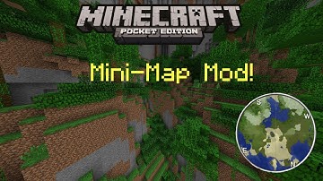 Mini Map Mod Showcase|MCPE 0.9.5