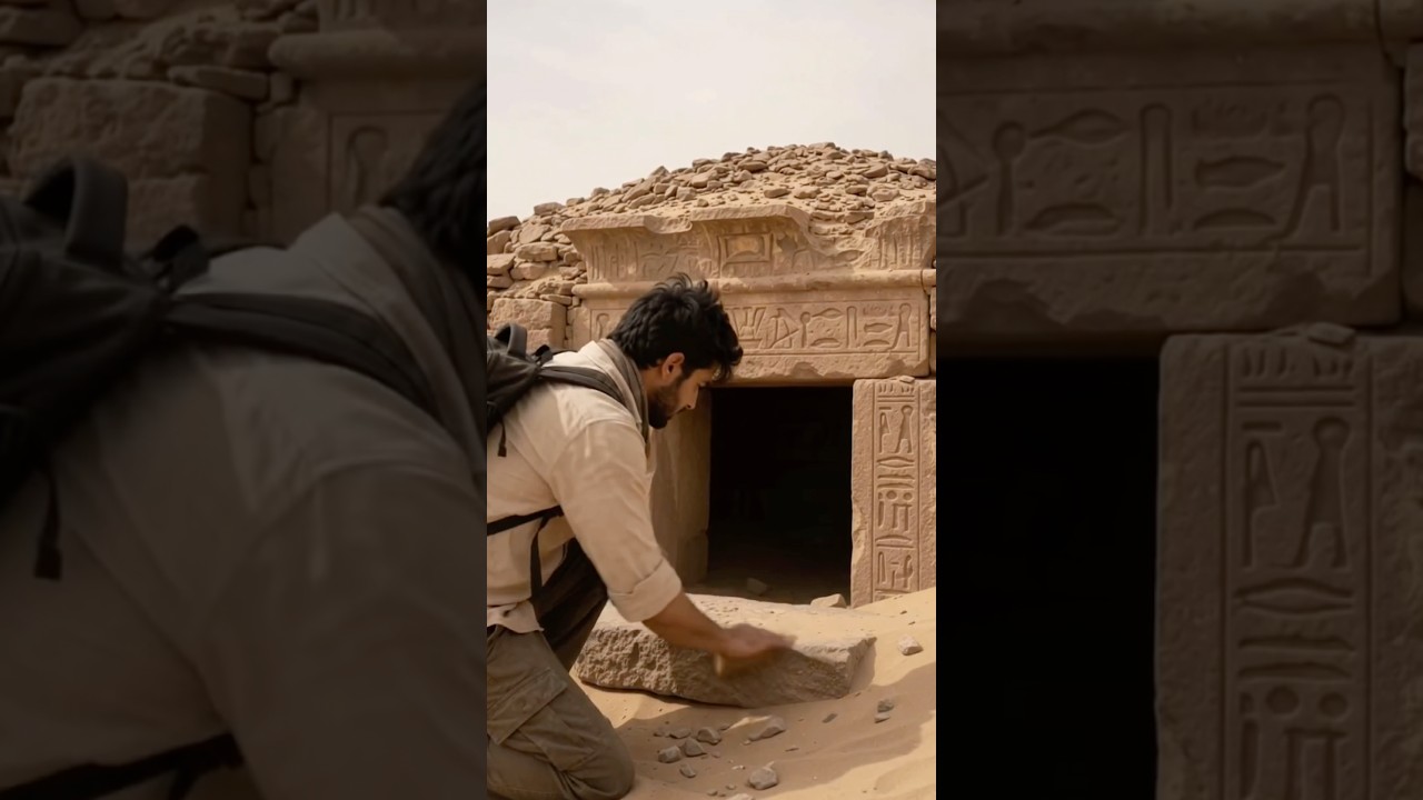 The Door Beneath the Sand | An Egyptian Mystery Begins 🏺 | Episode 1 #shorts #series es