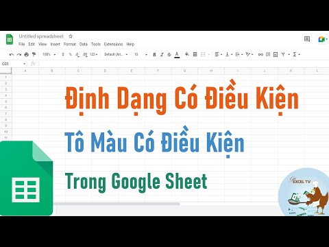 Định dạng có điều kiện trong Google Sheet