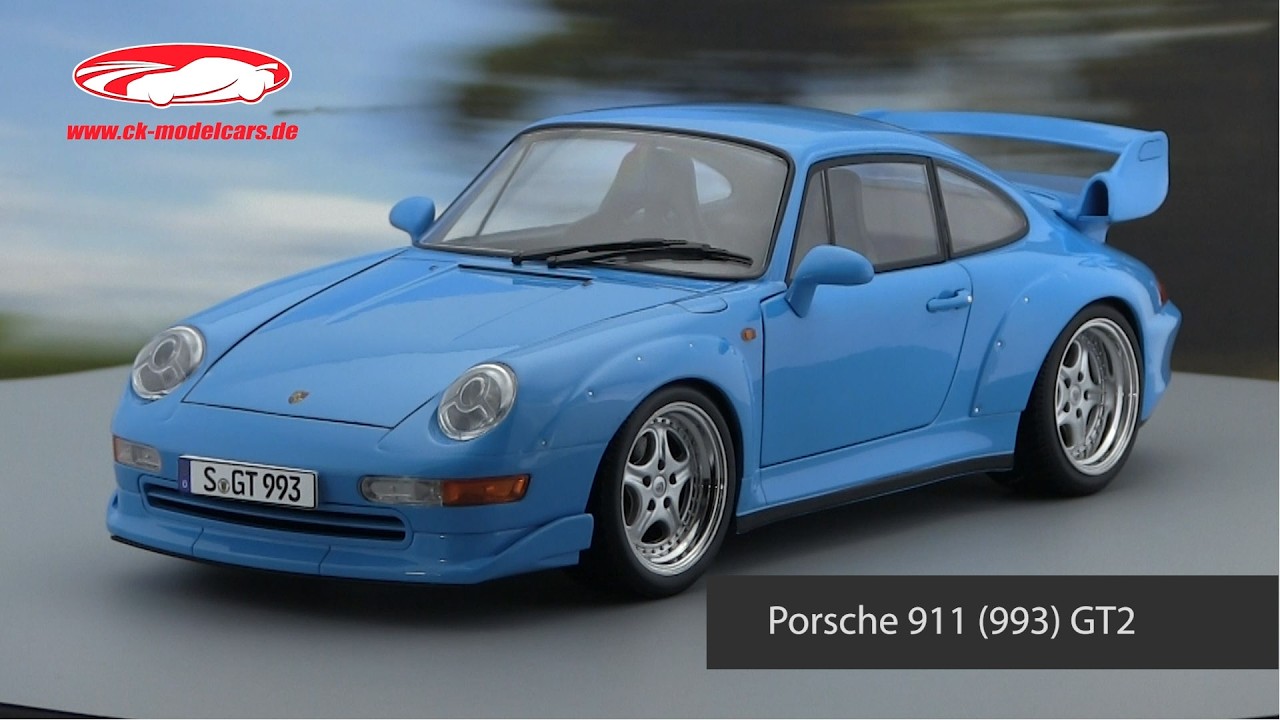 KK-Scale 1:12 Porsche 911 (993) GT2 Baujahr 1996 hellblau