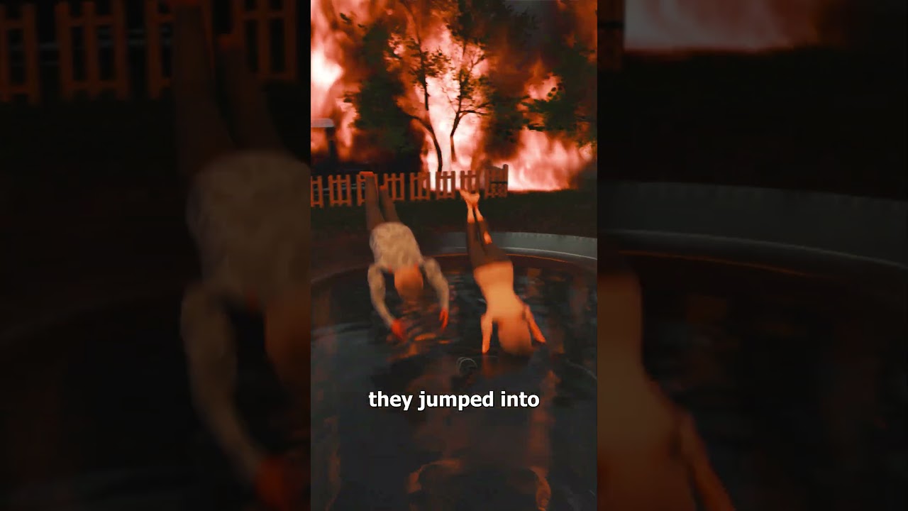 They Survived A Wildfire In A Pool 😮