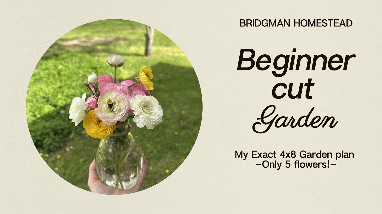 🌸 Steal My 4x8 Cut Flower Garden Plan! Step-by-Step Guide to