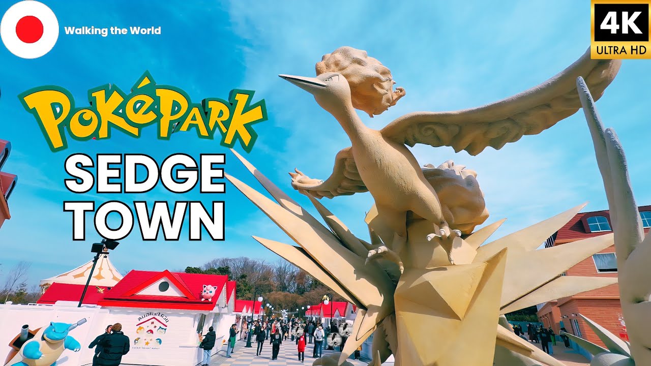 Inside SEDGE TOWN at PokéPark Kanto 🇯🇵 | The Heart of Pokémon