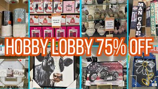 HOBBY LOBBY 2025🏃🏽‍♀️🔥75% OFF CLEARANCE🏃🏽‍♀️🔥HOBBY LOBBY CLEARANCE SHOP W/ME🏃🏽‍♀️🔥#new #hobbylobby