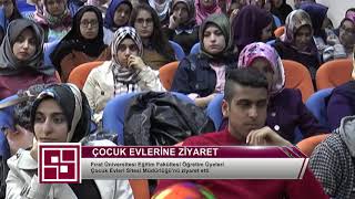 F.ü. Eğitim Fakültesi Öğretim Üyeleri Elazığ Çocuk Evleri Sitesi Müdürlüğünü Ziyaret Etti