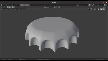 Blender 2.90 Alpha - Coca-cola bottle cap modelling in blender