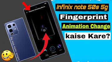 How to change Fingerprint animation on the Infinix note50s/ fingerprint animation setting inInfinix