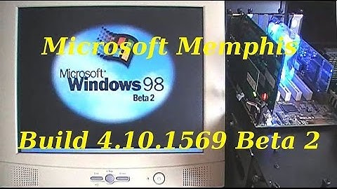 Microsoft Memphis (Windows 98) [Build 4.10.1569 Beta 2]