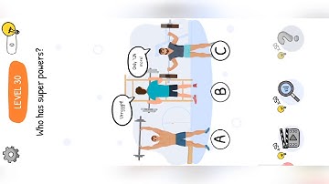 Who is level 30 gameplay walkthrough solution | who has super powers | Who is? game level