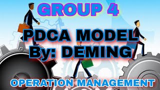 PDCA MODEL BY DEMING | OPERATION MANAGEMENT | GROUP 04