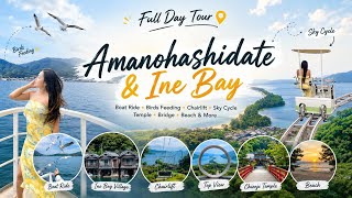 Japan’s Hidden Heaven🇯🇵 Amanohashidate & Ine Bay FULL DAY Tour 😍 Boat Ride, Sky Cycle & Secret Beach