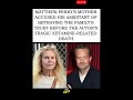 💔⚖️😢🚨 Matthew Perry’s Mother Speaks Out Ahead of Assistant’s Sentencing in Ketamine Death Case