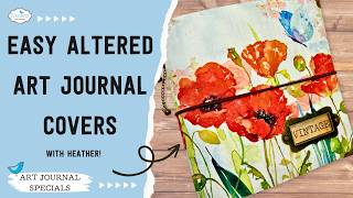 Easy Altered Art Journal Covers with Napkins!