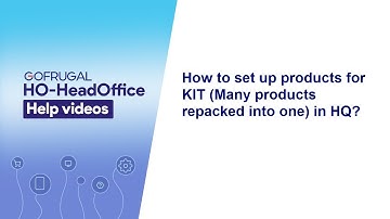 How to set up products for KIT Many products repacked into one in HQ?