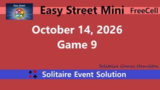 Easy Street Mini Game #9 | October 14, 2026 Event | FreeCell screenshot 1