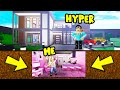 I Built A TINY HOUSE Inside Hyper's Mansion!! (Roblox Bloxburg)