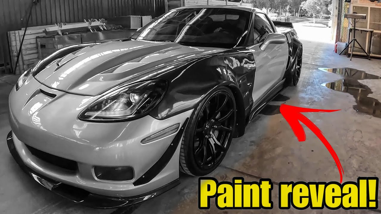 Paint Reveal On My Supercharged C6 Corvette! THIS LOOKS GOOD!!! YouTube