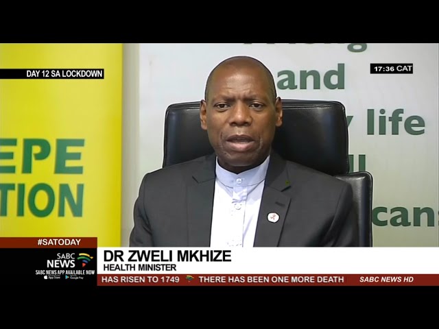 South Africa confirmed COVID-19 cases increase to 1749