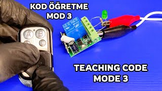 Kablosuz Kumanda Ile Röle Kontrolü Mod 3 Uzaktan Kumanda Kontrolü 433 Mhz