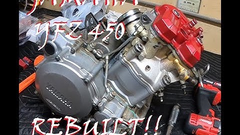 2007 YAMAHA YFZ450 ENGINE UPPER AND LOWER REBUILD IN DETAIL