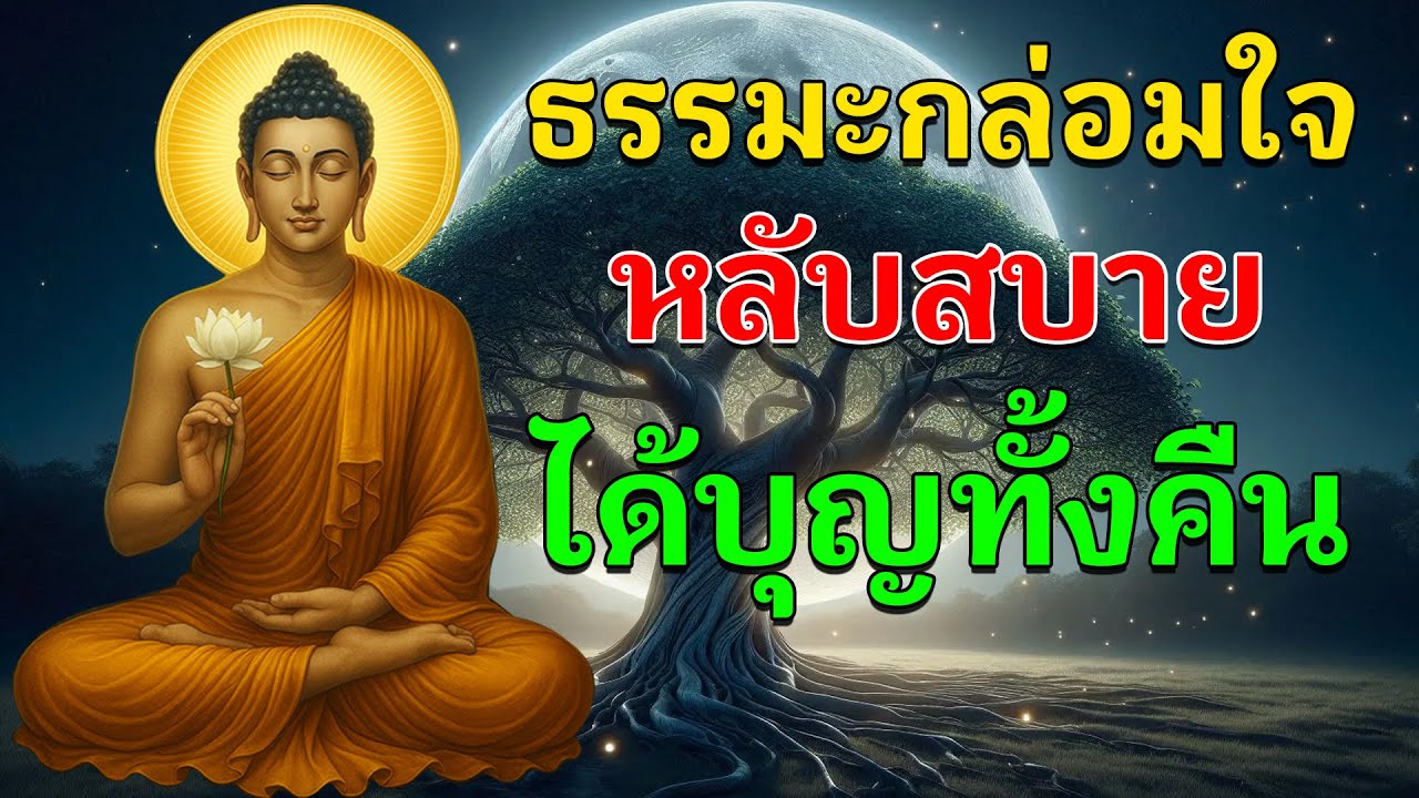 🌙🕯️ ธรรมะกล่อมใจ หลับสบาย ได้บุญทั้งคืน | เสียงธรรมะเบา ๆ เพื่อความสงบก่อนนอน