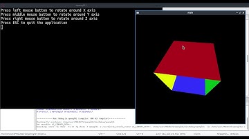 X11 OpenGL LUBUNTU Linux CodeBlocks Project with Cube