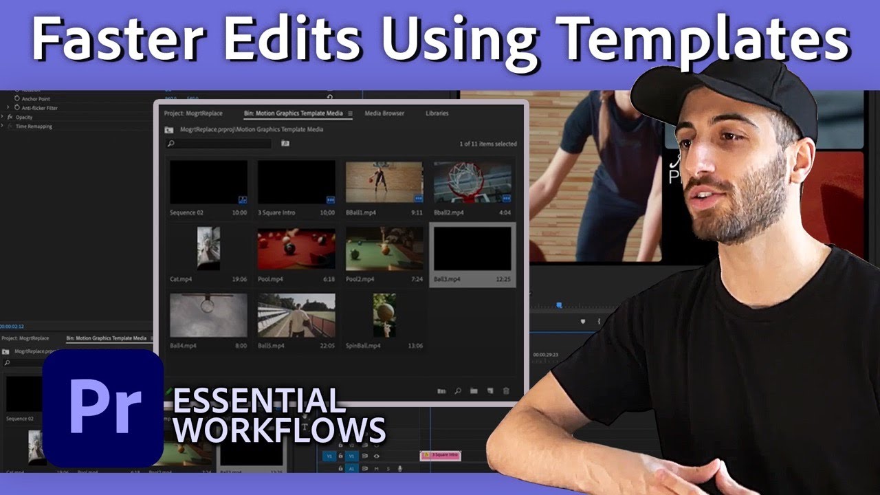 Edit Faster Using Motion Graphics Templates | Premiere Pro Tutorial w ...