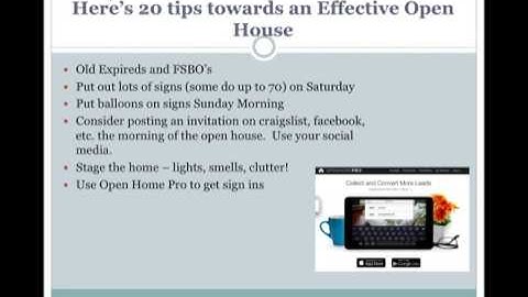 Hold your MOST Popular Open House Ever!!