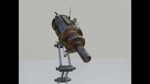 Turret rig and animation (blender)