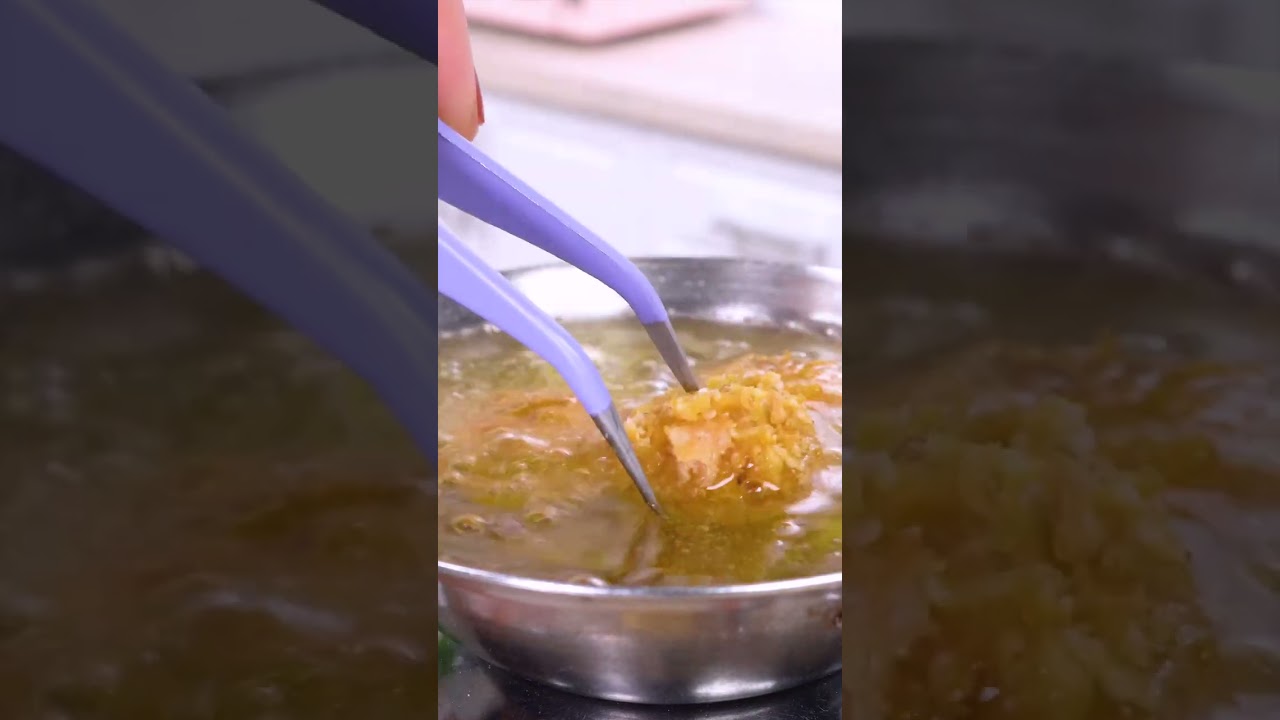 Mini Kfc Chicken Ball🍗  Satisfying ASMR | Mini Food #shorts #asmr #miniature #minifood