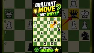 Brilliant Move… But Why? | Easy Chess Puzzle With a Hidden Idea 🤯🔥