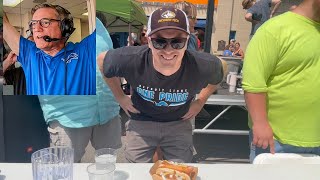 I WAS IN A CONEY DOG EATING CONTEST CALLED BY DETROIT LIONS DAN MILLER | ONE PRIDE