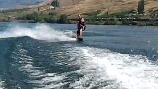 Famous Son riding on the wakeboard with me Profile