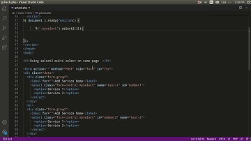 multi select on same page  using select2