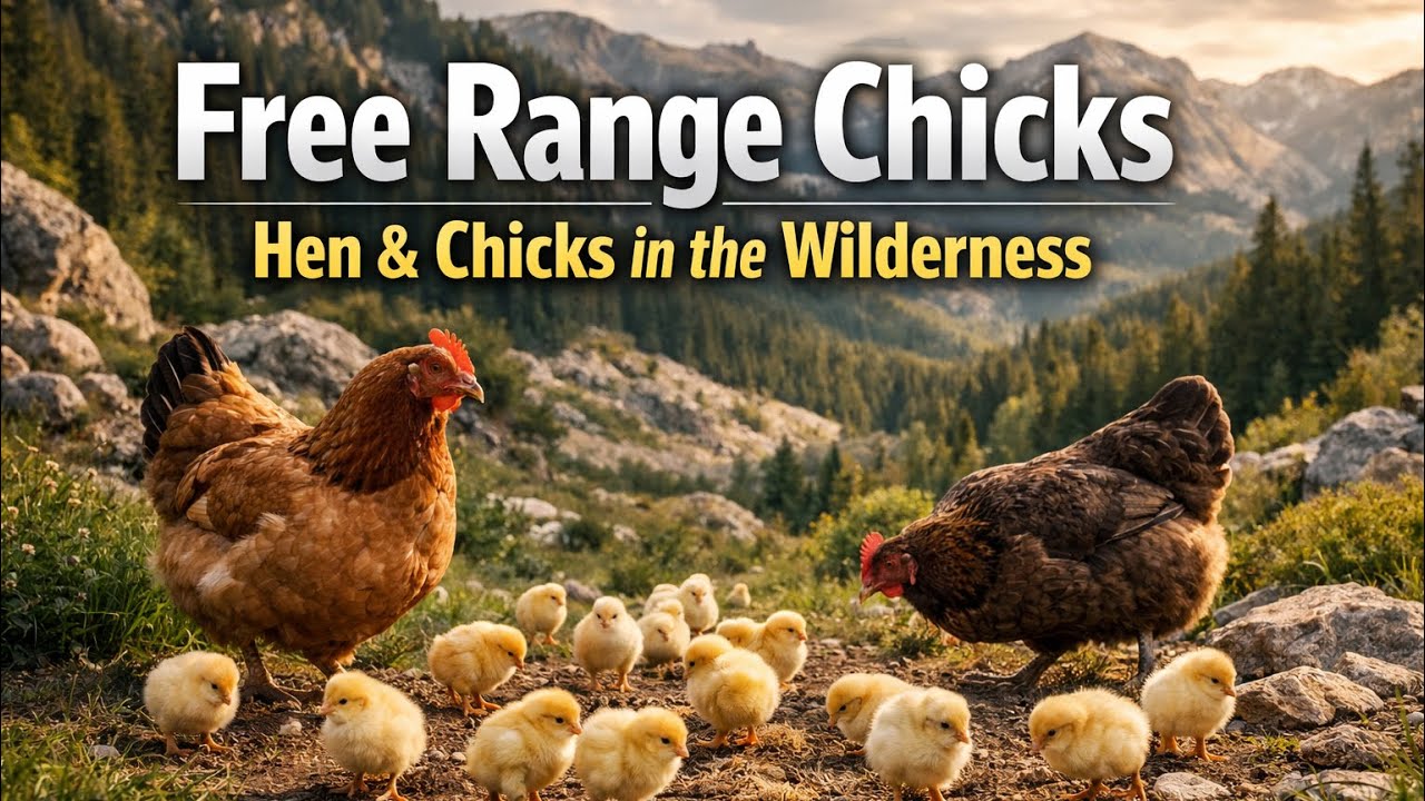 Wilderness Chicken Ranch Free Range Chicks in a Mountain Environment Hen & Chicks in the ...