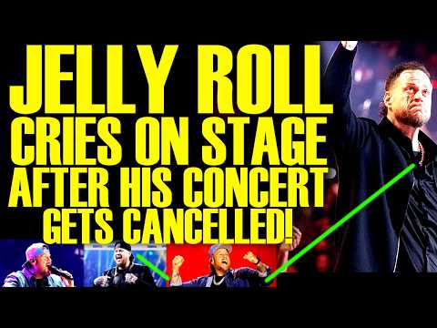 Jelly Roll CRIES ON STAGE After CONCERT GETS CANCELLED AS Backlash Blows Up & Goes Viral!