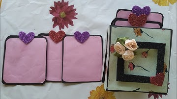 Accordion Tag Box 🎁 | Gift Box | Handmade | How To Make Mini Tag Box | Tutorial