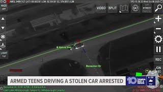 3 teens facing felony charges after being caught in stolen car with stolen gun, police say