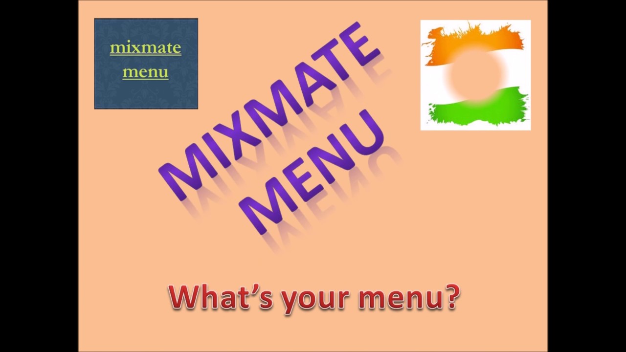 mixmate menu trailer