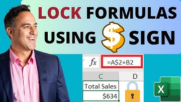 How to Lock a Formula in Microsoft Excel Using $ Sign