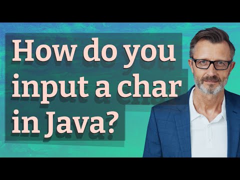 How do you input a char in Java?