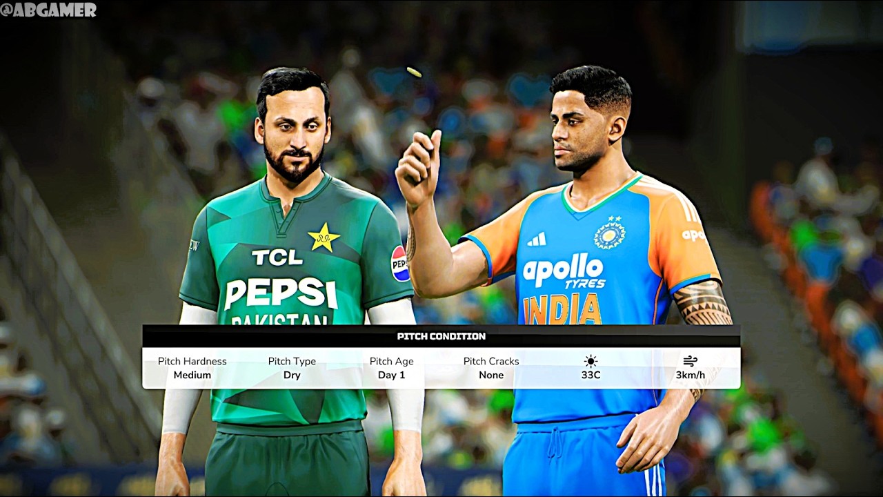 India vs Pakistan | T20 World Cup 2026 | Full Match Cricket 26 | 4K 60 FPS | ABGamer