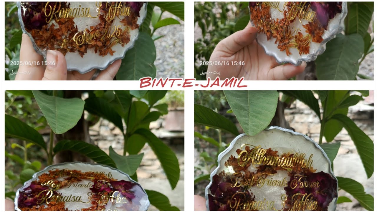 How to apply vinyl stickers/ Best friends gajra Preservation 🌹/ BINT-E-JAMIL-CALLIGRAPHER