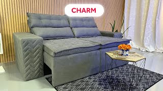 Sofá Charm - Design moderno e conforto extremo.