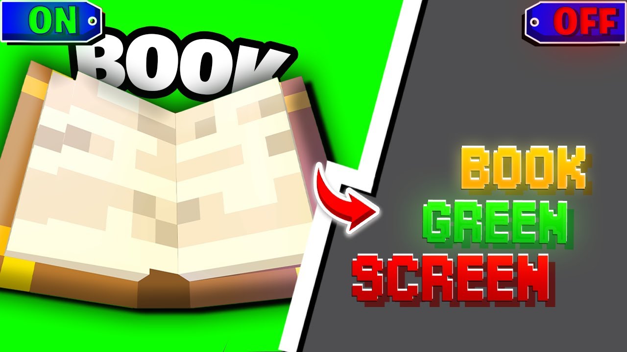 Minecraft Enchanted book animation green screen minecraft green screen 🌟💫