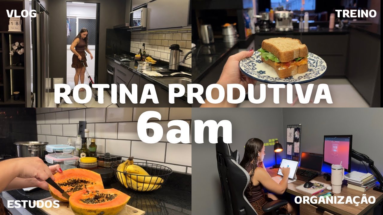 ROTINA PRODUTIVA 6AM | organização e disciplina para conquistar meus objetivos
