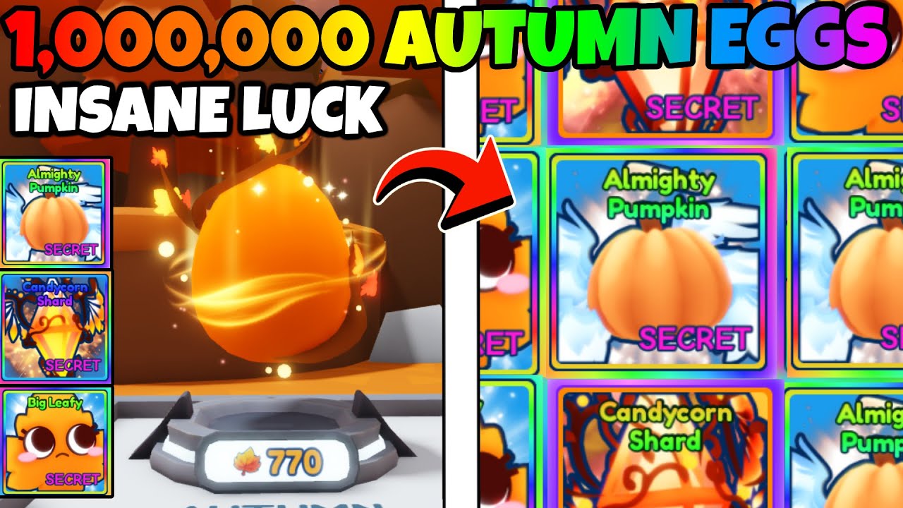 Я вылупил РЕДКИХ СЕКРЕТНЫХ ПИТОМЦЕВ после того, как собрал 1 000 000 ЯИЦ ОСЕННЕГО СОБЫТИЯ в Bubbl...