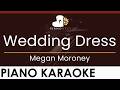 Megan Moroney Wedding Dress HIGHER Key Piano Karaoke Instrumental 