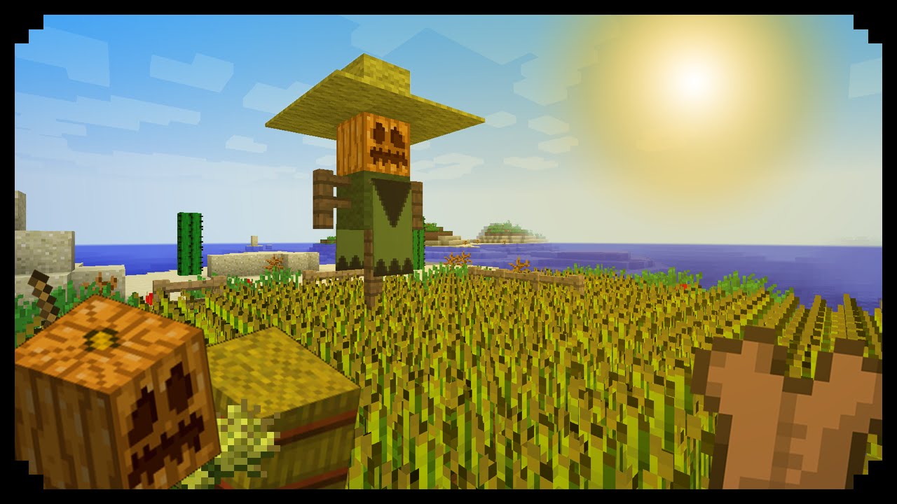 Minecraft: How to make a Scarecrow (Improved Version) - YouTube