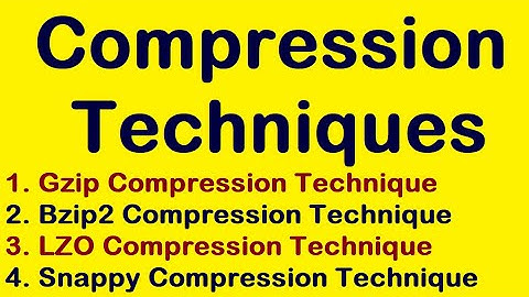 Compression Techniques in Hadoop || Gzip , Bzip2 , LZO and Snappy Compression Technique